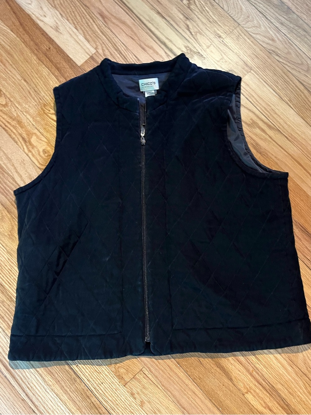 Chico’s Traveler Vest Black size 3